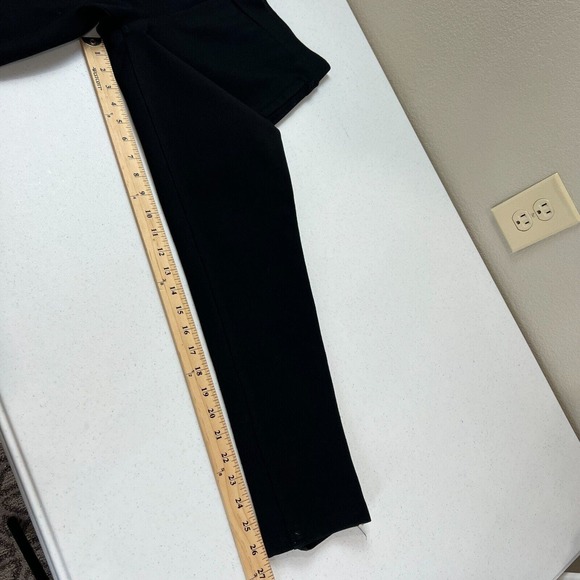Armani Jeans Womens Ankle Pant Plus Size 3XL Black Ponte Knit Pull‎ On Stirrup - Picture 9 of 14